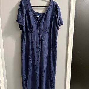 NWT Old Navy Deep Blue Midi Dress